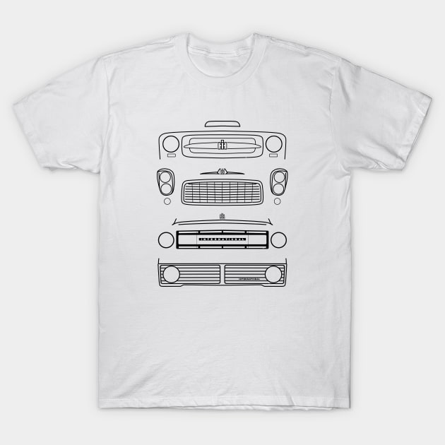 International Harvester IH Travelall classic truck evolution 1958-1975 black T-Shirt by soitwouldseem